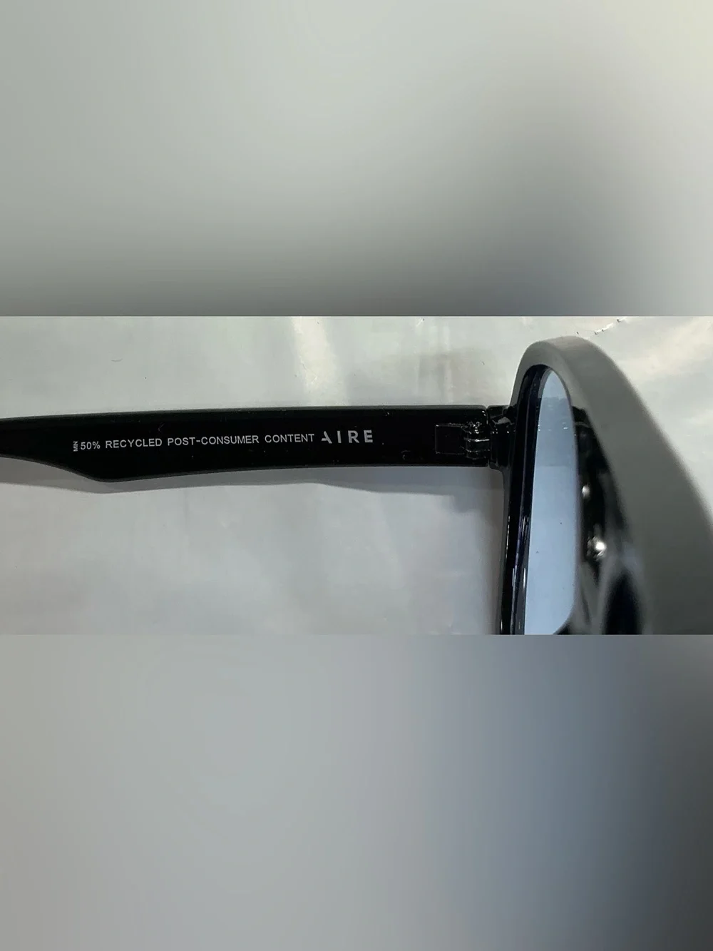Aire Black Sunglasses with Light Blue Lenses - PR26-17